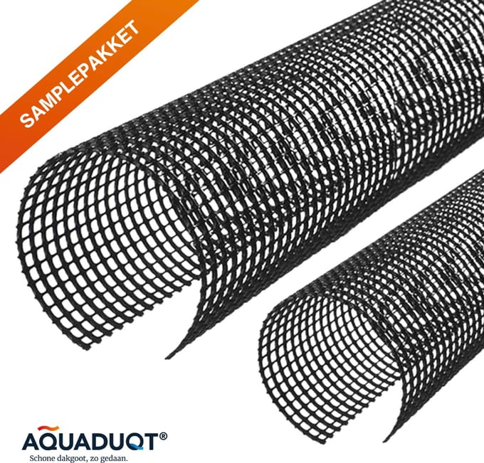 Gootdrain samples - 4 varianten - M, L, XL en XXL - 20 cm - Bladvanger - Dakgootbeschermer