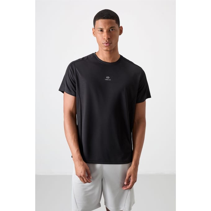 Heren Effen Crew Neck Korte Mouwen T-Shirt