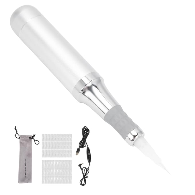 Professionele Microblading Machine Sterke Kracht Wenkbrauw Eyeliner Tattoo Pen Machine (100-240V)ONS US Plug white