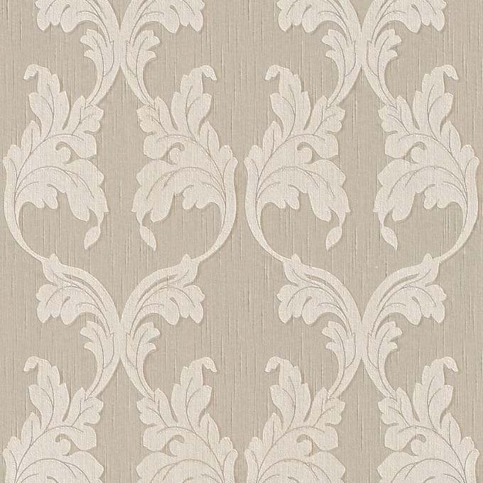 Textiel look behang Profhome 956281-GU textiel behang gestructureerd in textiel look mat beige 5,33 m2