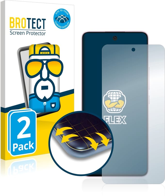 BROTECT - Screenprotector voor Xiaomi 12 Lite - Folie Beschermfolie transparant volledig dekking - 2 Stuks