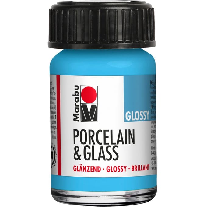 Marabu Porcelain & Glass, "Glossy" - Lichtblauw