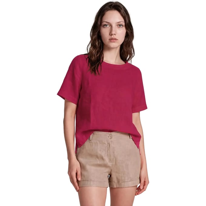 Vrouwenblouse Haris Cotton Essentials Split Hem