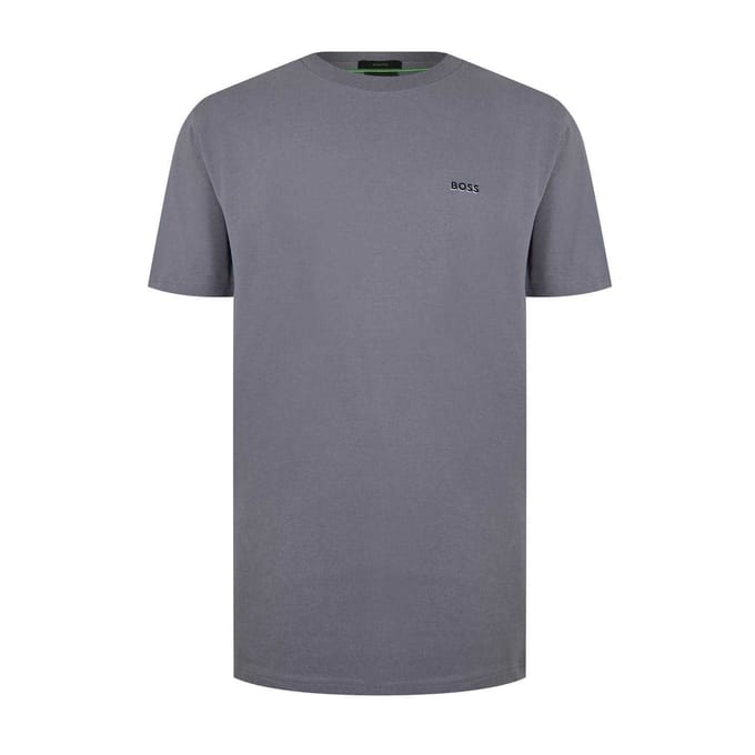 Boss Heren Logo Regular T-Shirt (Medium Grijs)
