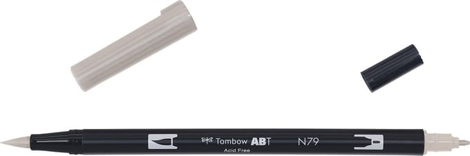 Tombow Brush pen - ABT N79 - Dual Brushpen - Warm gray 2 - Grijs