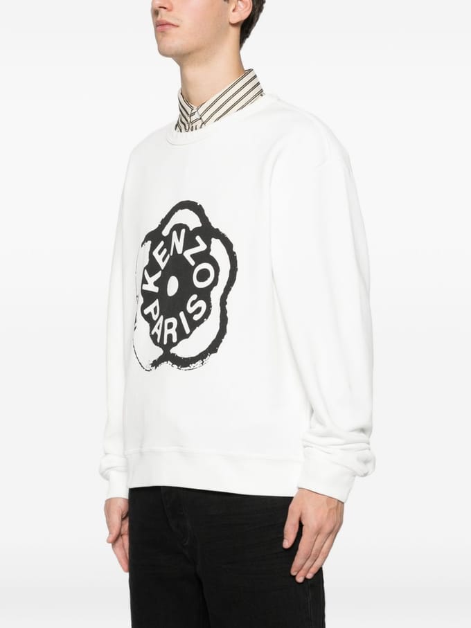 Kenzo bloem sweatshirt boke man wit
