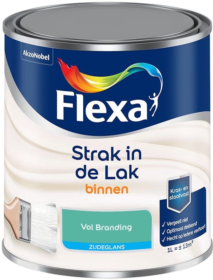 Flexa - Strak In De Lak Binnenlak Zijdeglans - Vol Branding - Mengverf - 1 L