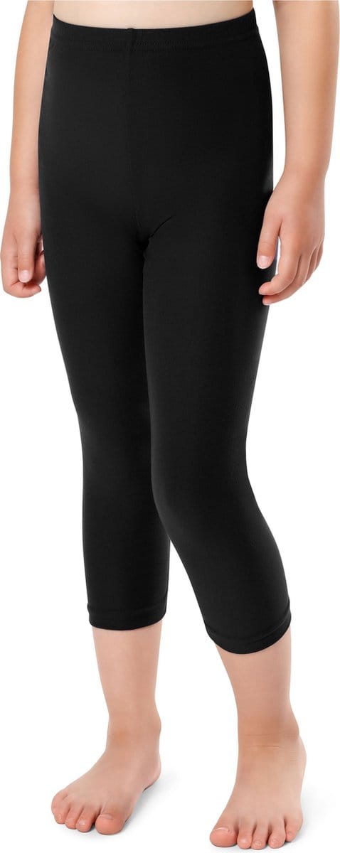 Merry Style Meisjes Leggings - Sport - Vrijetijdsbroek - ¾ Lang - Zwart - 140 - MS-MS10-352-LE