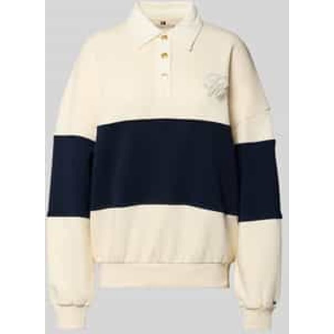 Relaxed fit sweatshirt van katoenmix