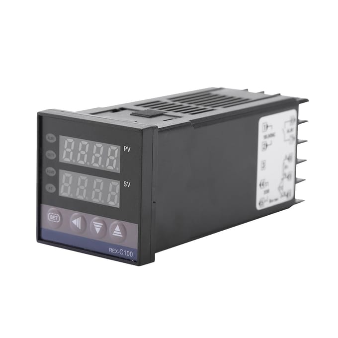 0 celsius  1300 celsius  Alarm REX C100 Digital LED PID Temperature Controller Kits AC110V 240V gray