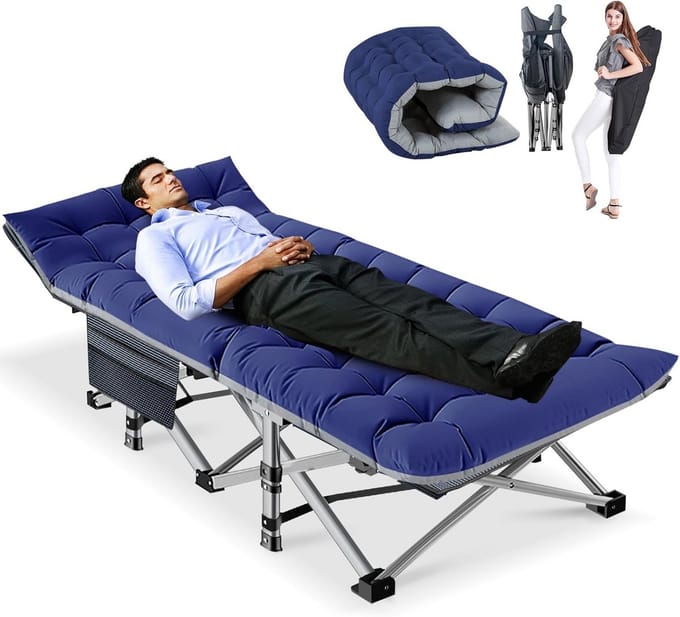 Veldbed - Kampeerbed - Vouwbed 1 Persoons - Logeerbed - Kamperen