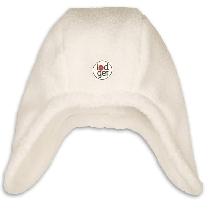 Lodger - Fleece muts teddy baby winter - wit - maat 3-6 maanden - fleece