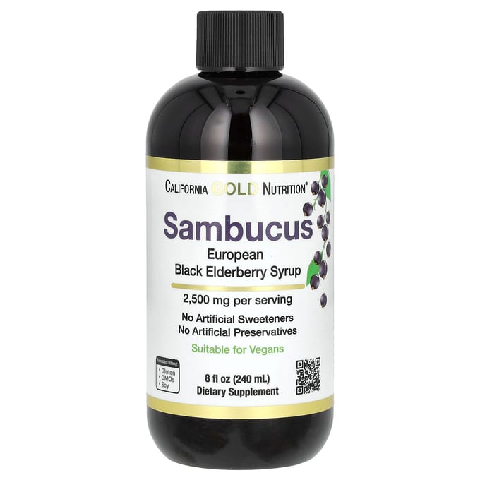 California Gold Nutrition, Sambucus Sureau pour Adultes, 8 fl oz (240ml)
