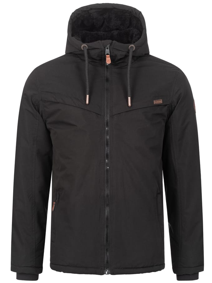 Alessandro Salvarini heren winterjas AS-331 met teddyvoering en capuchon