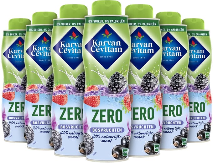 Karvan Cévitam Zero - Limonade - Bosvruchten - Voordeelverpakking - 6 x 600ml