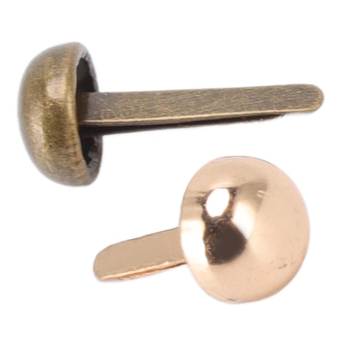 200 stuks Mini Splitpennen 8mm Ronde Kop DIY Handwerk Elektroplating Proces Lichtgoud Brons Messing gray