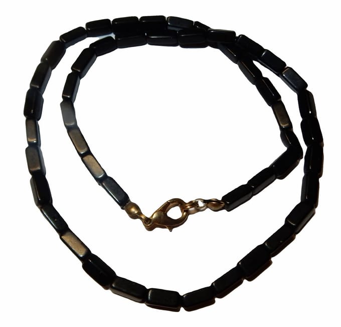 Onyx Blokjes Collier