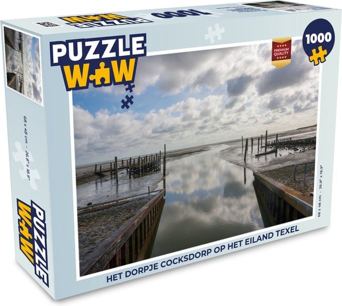 Puzzel Het dorpje Cocksdorp op het eiland Texel - Legpuzzel - Puzzel 1000 stukjes volwassenen