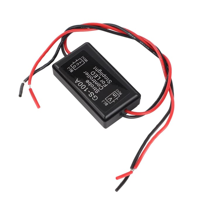 Flits Stroboscoop Controller LED Rem Auto Accessoire met IP65 Bescherming voor Motorvoertuigen black