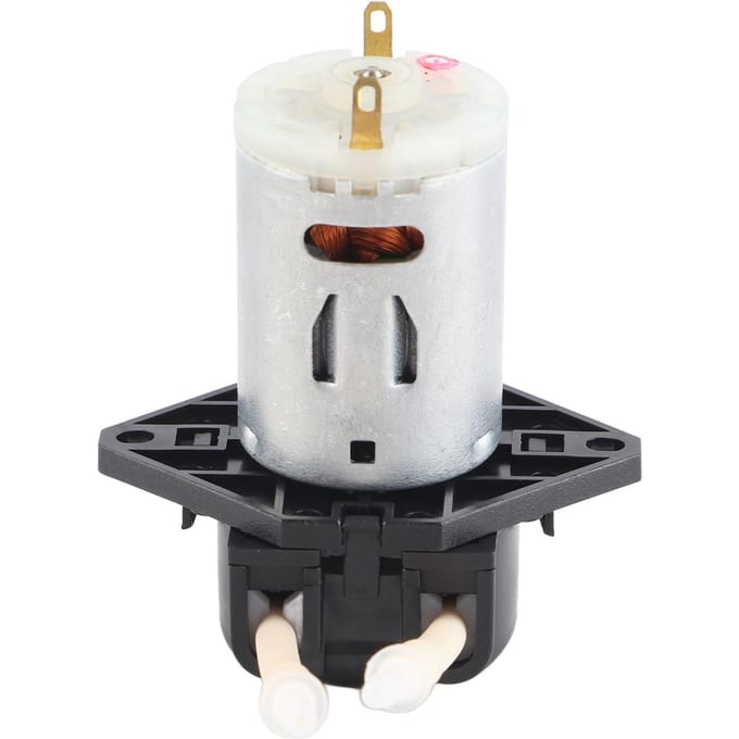 Doseerpomp 12V DC Peristaltische Vloeistofpomp Slangpomp Doseerkop voor Aquarium Lab white