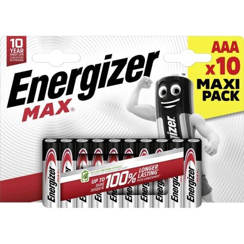 Energizer Max AAA batterij (potlood) Alkaline 1.5 V 10 stuk(s)