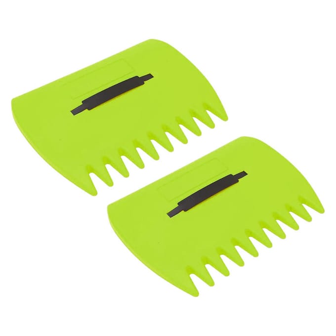 2 stuks bladschepjes, bladgrijpers, dode takken, plastic handhark voor tuin en gazon green