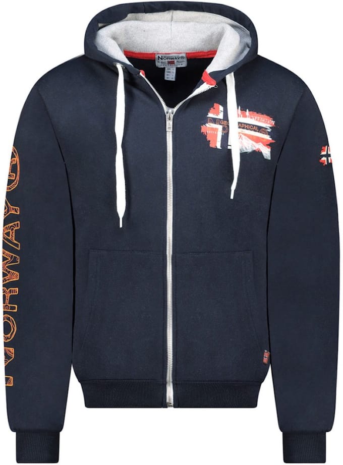 Gysuis Vest Met Capuchon En Rits Blauw Geographical Norway - XL