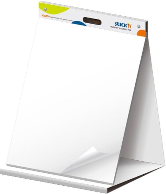 Stick'n Tafel flipovers - 2 Stuks - Zelfklevend papier - 584 x 508 mm - 20 pagina's sticky notes per flipchart