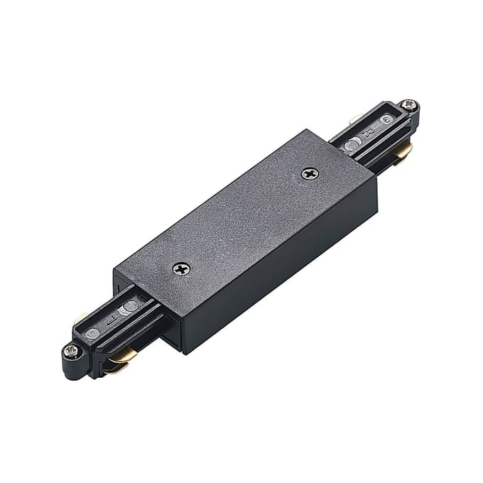 Lindby middenvoeding Linaro, zwart, 1-fase railsysteem
