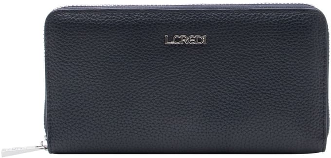 L.CREDI portemonnee Perla Zip Around Wallet Marine donkerblauw