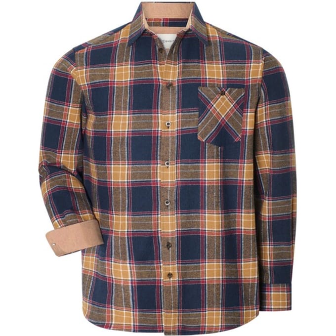 Babista herren Overhemd - 47/48 - donkerblauw - Plus Size