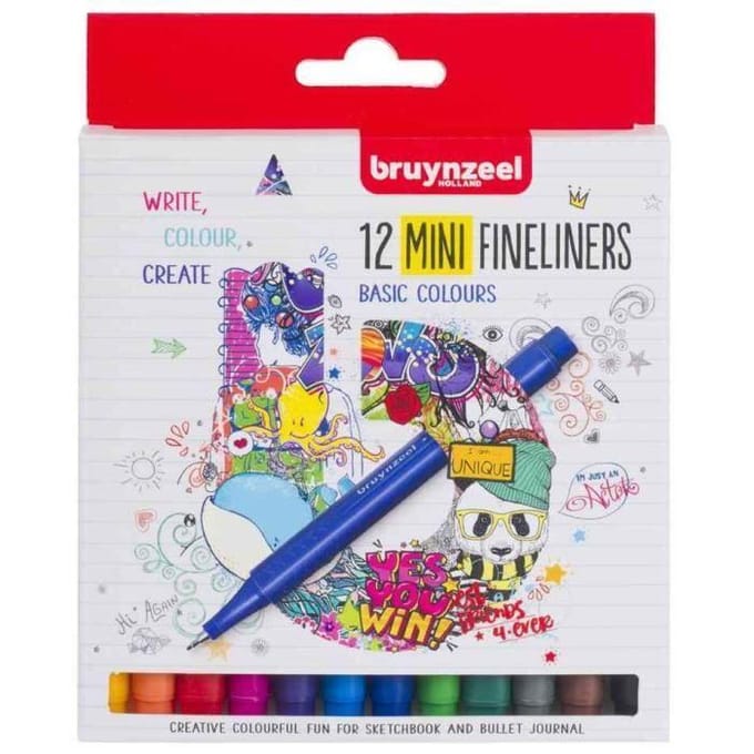 Bruynzeel Bruynzeel 12 mini fineliners 60241512.