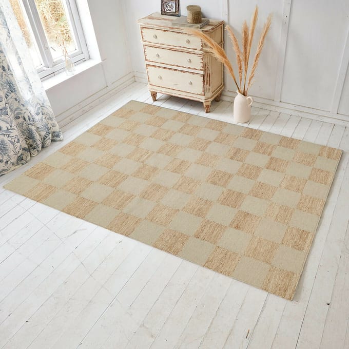 LOBERON Vloerkleed Nexari bruin/crème