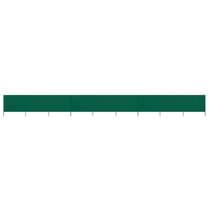 vidaXL - Windscherm - 9-panelen - 1200x80 - cm - stof - groen