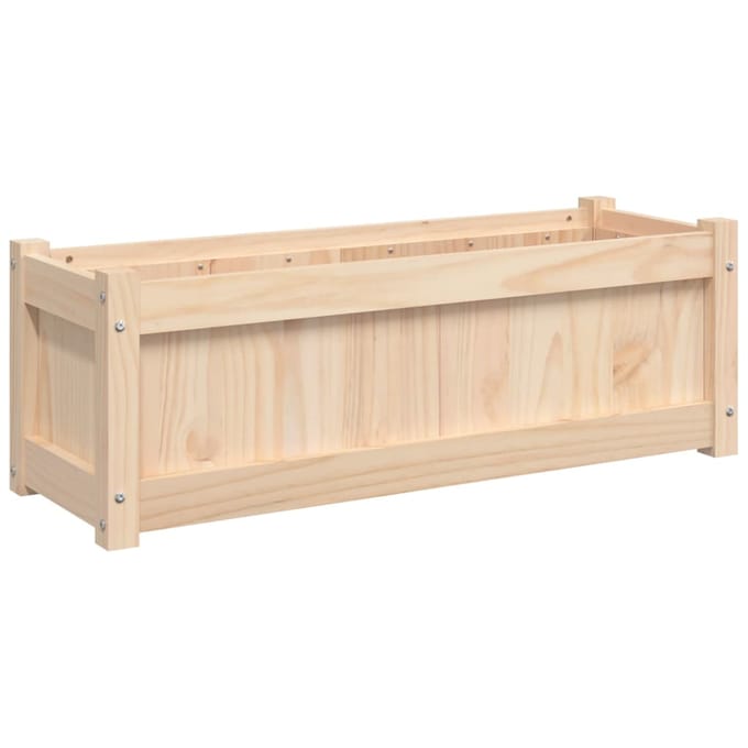 vidaXL - Plantenbak - 90x31x31 - cm - massief - grenenhout