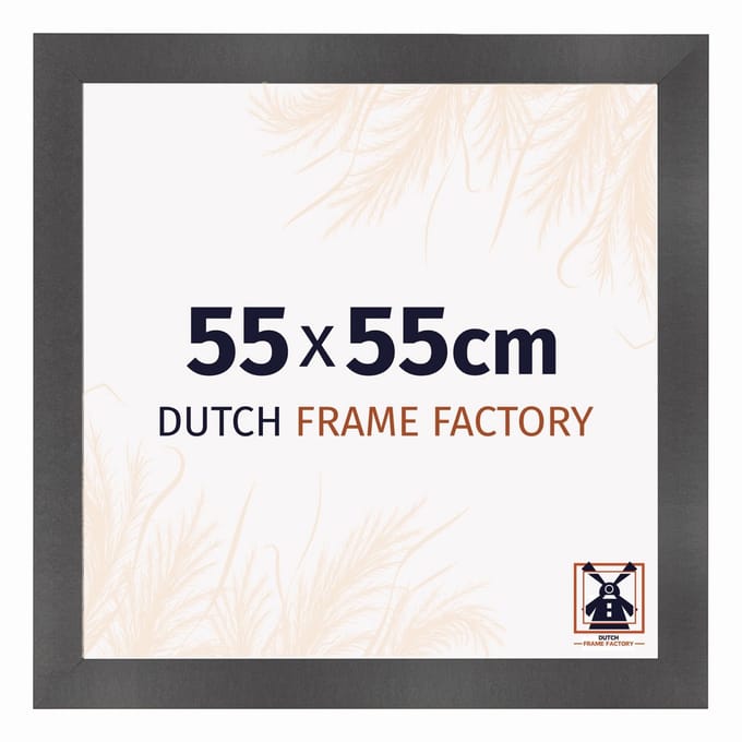 Fotolijst 55x55 cm - MDF - Zwart Mat - Praag