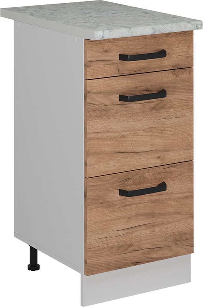 Vicco R-Line Keukenonderkast – 40 cm WB Marmer Krachtige eik goud
