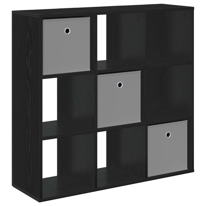 vidaXL - Dressoir - Zwart - Eiken - 88,5 - x - 29 - x - 84,5 - cm