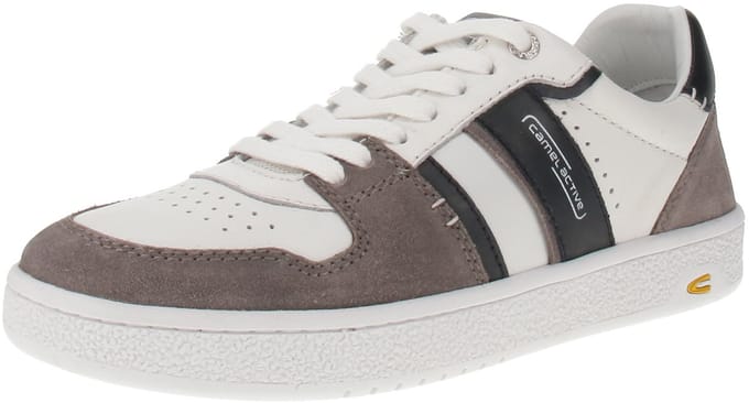 camel active Sneakers van glad leer en suède - Maat menswear-41 - Blauw