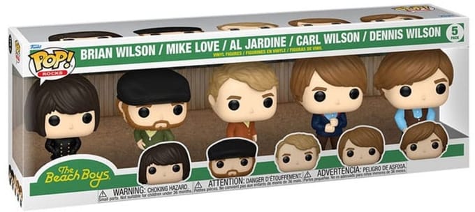 Funko The Beach Boys POP! Rocks Vinyl Figure 5-Pack Pet Geluids 9 cm POP! Figuur