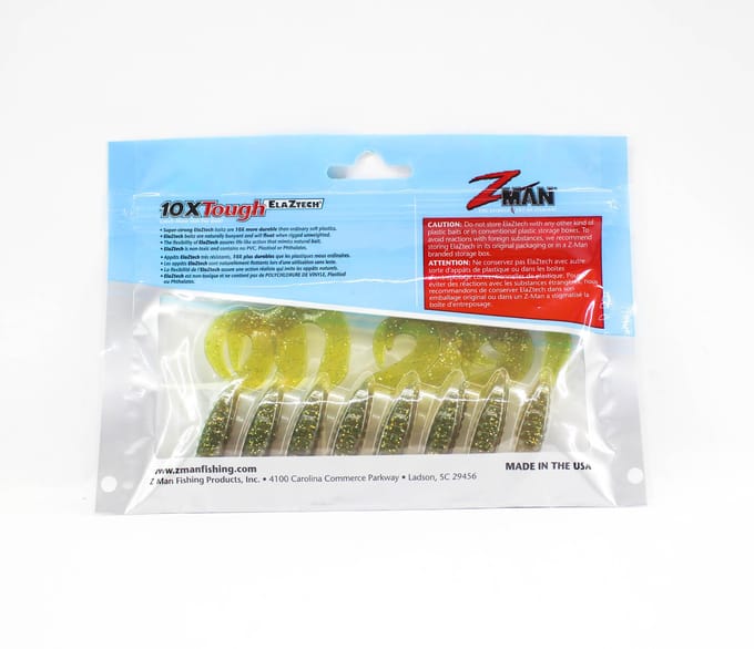 Zman Soft Lure GrubZ 2,5 Inch 8/Pack Middernachtolie (3523) white