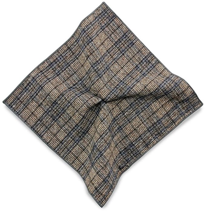 Sir Redman - Pochets - pochet Daniel Tweed - bruin / blauw / wit