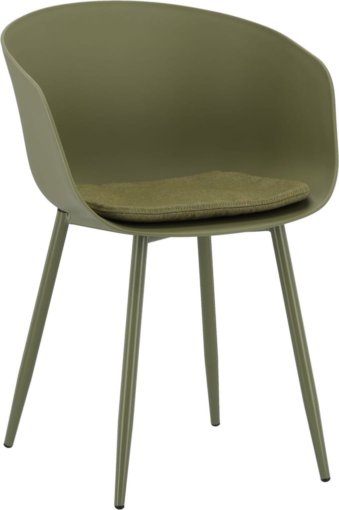 Eetkamerstoel Moss green - kuipstoel groen