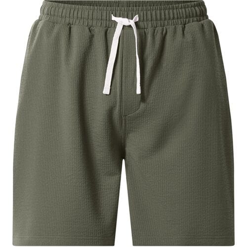 esmara Men Heren shorts - met wafelstructuur (Kaki, S)