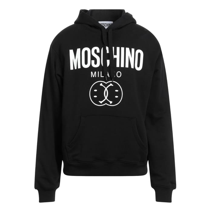 Moschino Double Smiley Zwarte Hoodie
