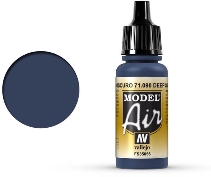 Vallejo Hobbyverf Acrylverf - 71090 Model Air Deep Sky - Acryl Verf flesje - 17 ml