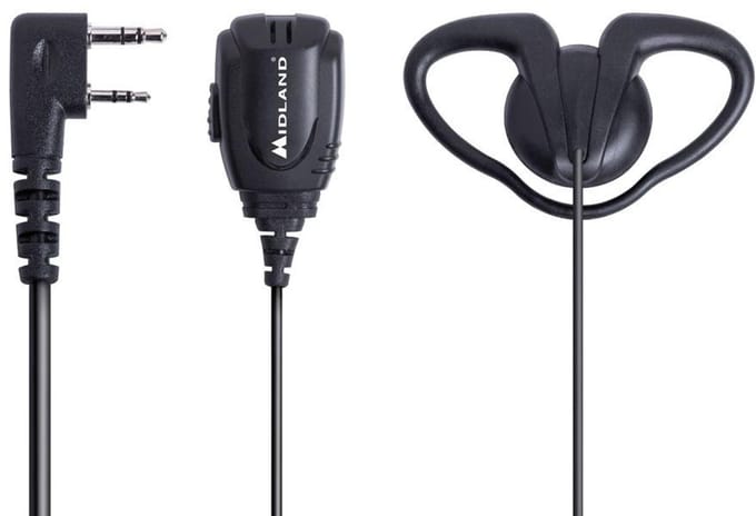 Midland BA24 D-Ring Headset voor de Kenwood TK-3401D