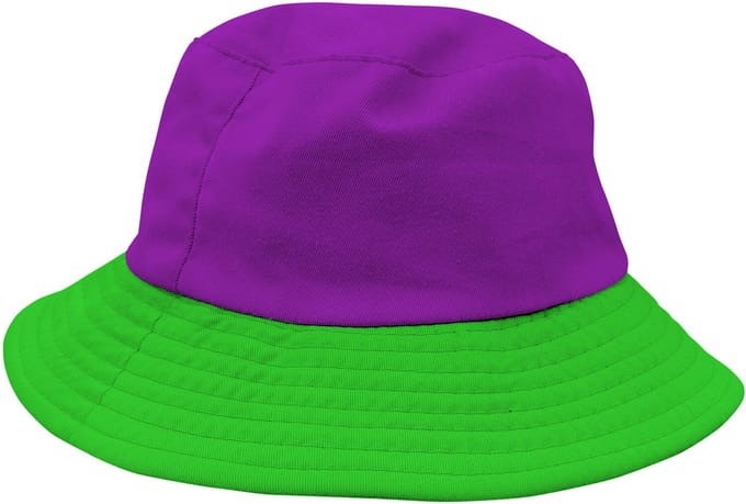 Folat - Vissershoed Colorblock Paars/Groen