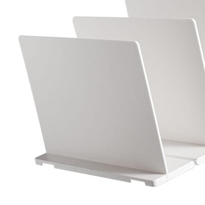 Plankverdeler Wit Stevig Plastic Eenvoudige Montage Verstelbare Verticale Handtas Scheider voor Thuis white