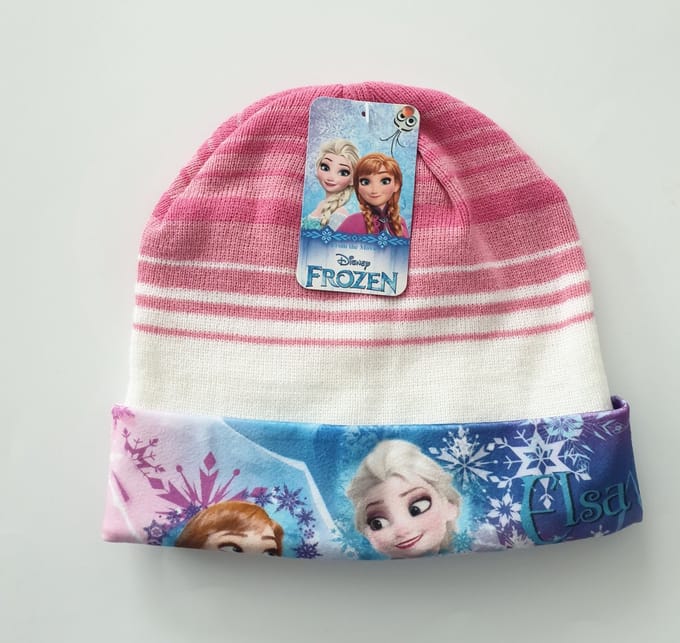 Disney Frozen Muts - Roze - Wit - Maat 54 cm